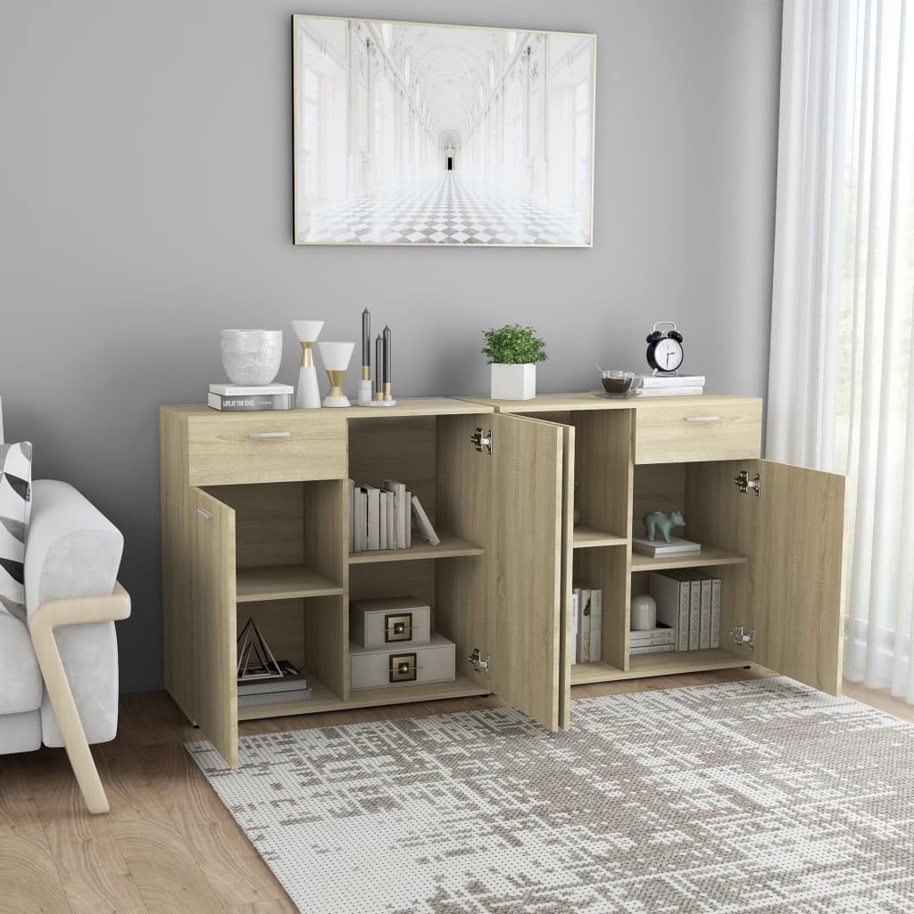 Sideboard Sonoma Oak 160x36x75 cm Chipboard